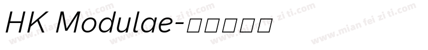 HK Modulae字体转换